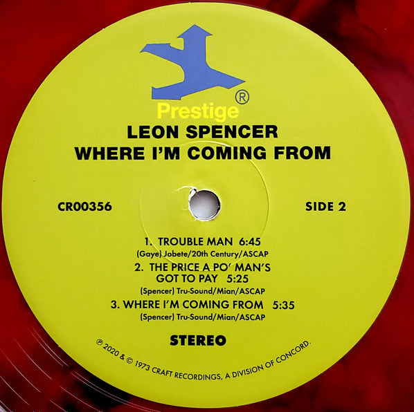 Leon Spencer, Jr. – Where I'm Coming From LP vinyl record, image 4 of 7