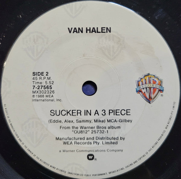 Van Halen – Feels So Good 7" vinyl record, image 2 of 2