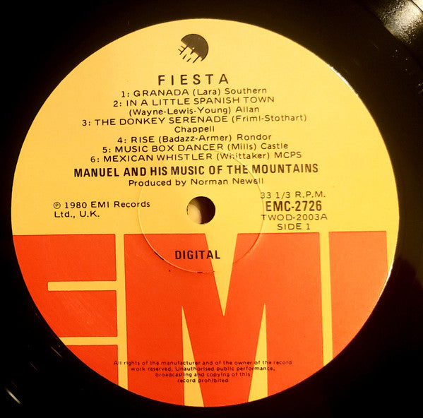 Manuel And His Music Of The Mountains – Fiesta LP vinyl record, image 3 of 4