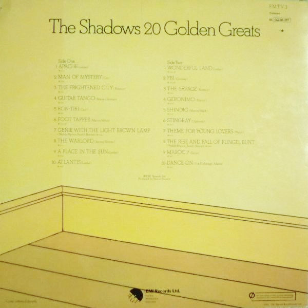 The Shadows – 20 Golden Greats LP vinyl record, image 2 of 6