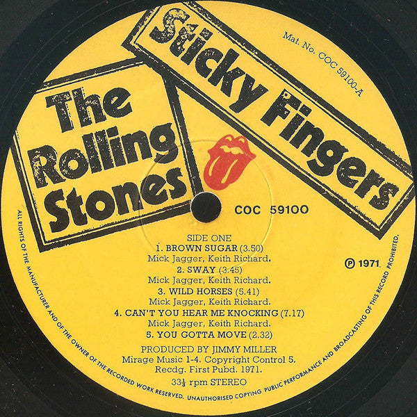 The Rolling Stones – Sticky Fingers LP vinyl record, image 3 of 10