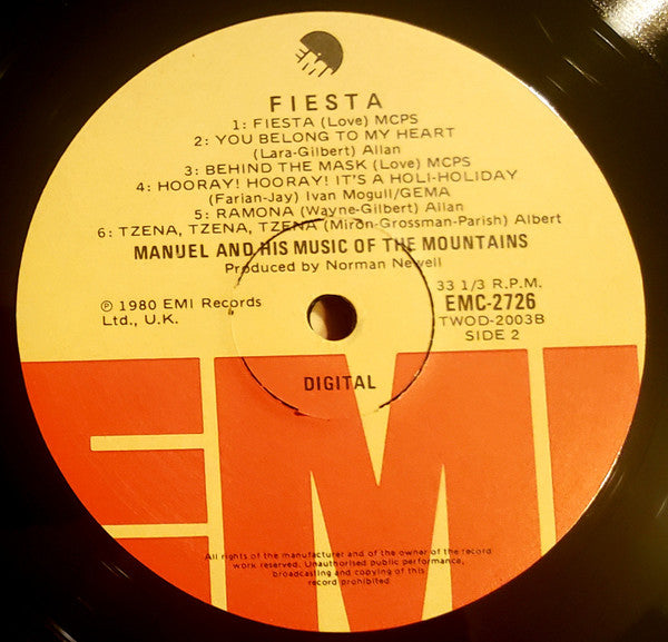 Manuel And His Music Of The Mountains – Fiesta LP vinyl record, image 4 of 4