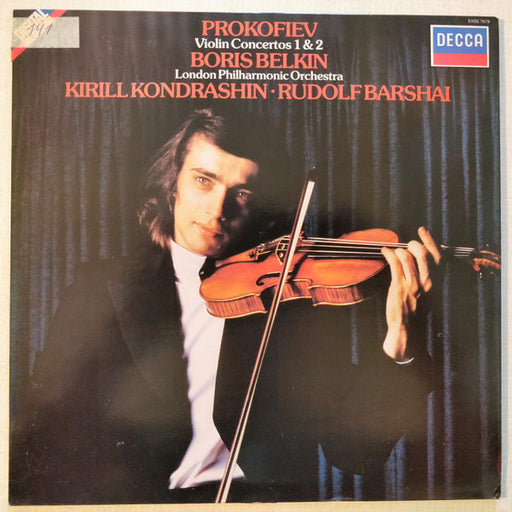 Sergei Prokofiev, Boris Belkin, London Philharmonic Orchestra, Kiril Kondrashin, Rudolf Barshai – Violin Concertos 1 & 2 LP vinyl record, image 1 of 4