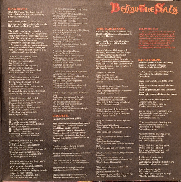 Steeleye Span – Below The Salt LP vinyl record, image 3 of 7