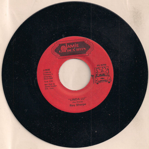 Jesse Belvin, Ray Sharpe – Goodnight My Love / Linda Lu 7" vinyl record, image 2 of 2