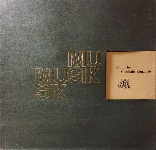 Johann Sebastian Bach, Gustav Leonhardt, Leonhardt-Consort, Concentus Musicus Wien – Sämtliche Cembalo-Konzerte (Mit Originalinstrumenten) (5xLP) LP vinyl record, image 2 of 3