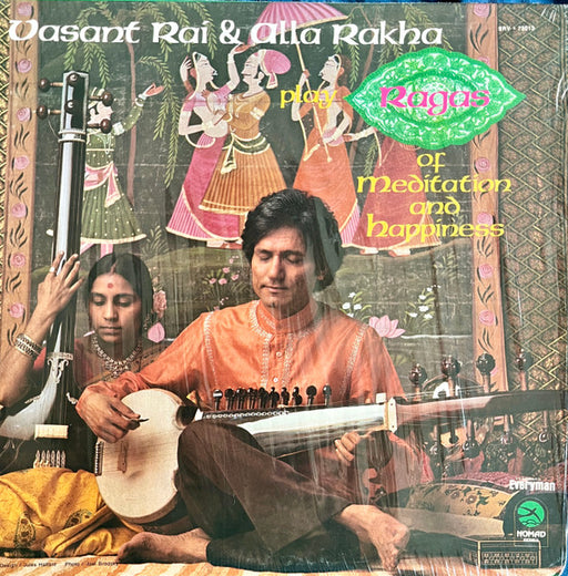 Vasant Rai, Alla Rakha – Play Ragas Of Meditation And Happiness LP vinyl record, image 1 of 4