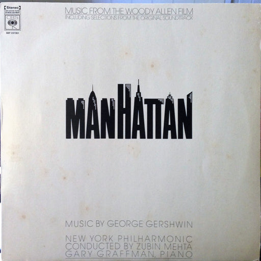 George Gershwin, New York Philharmonic – Music From The Woody Allen Film "Manhattan" LP vinyl record, image 1 of 4