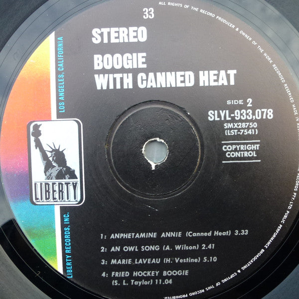 Canned Heat – Boogie With Canned Heat LP vinyl record, image 3 of 4