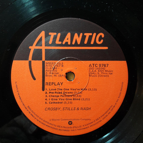 Crosby, Stills & Nash – Replay LP vinyl record, image 3 of 4