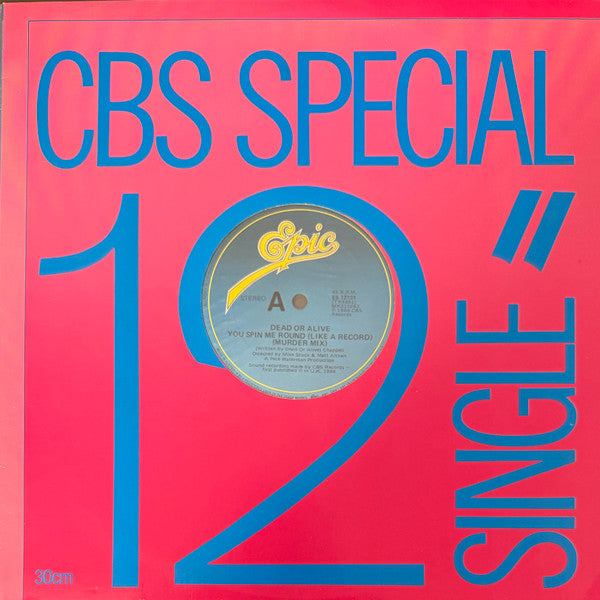 Dead Or Alive – You Spin Me Round (Like A Record) 12" vinyl record, image 1 of 2