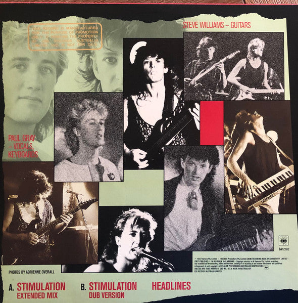 Wa Wa Nee – Stimulation (Extended Mix) 12" vinyl record, image 2 of 6