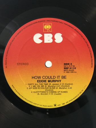 Eddie Murphy – How Could It Be LP vinyl record, image 4 of 4
