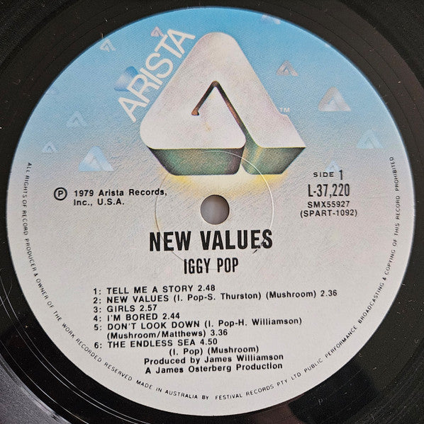 Iggy Pop – New Values LP vinyl record, image 3 of 6