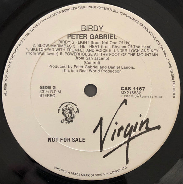 Peter Gabriel – Birdy LP vinyl record, image 4 of 4