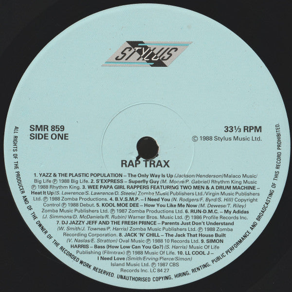 Various – Rap Trax! LP vinyl record, image 2 of 3