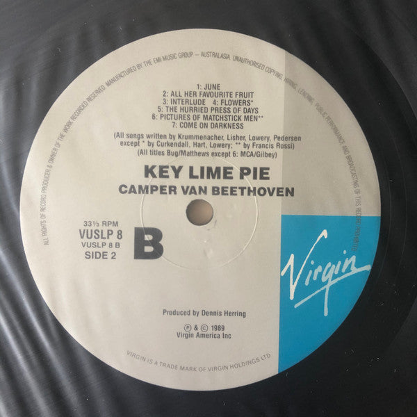 Camper Van Beethoven – Key Lime Pie LP vinyl record, image 4 of 4