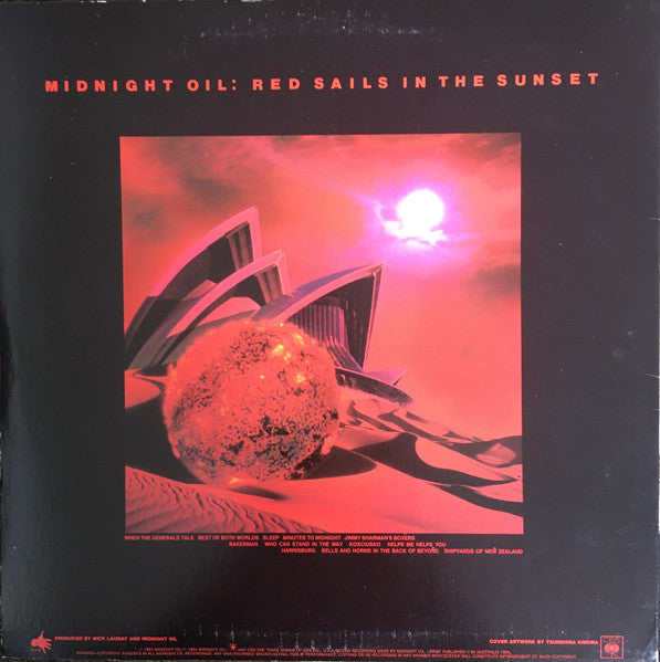 Midnight Oil – Red Sails In The Sunset LP vinyl record, image 2 of 6