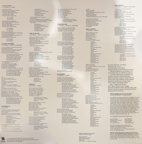 Metallica – Kill 'Em All LP vinyl record, image 4 of 7