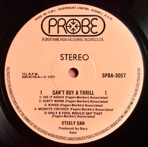 Steely Dan – Can't Buy A Thrill LP vinyl record, image 3 of 4