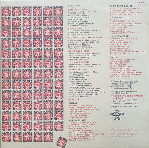 J.J. Cale – 5 LP vinyl record, image 2 of 4