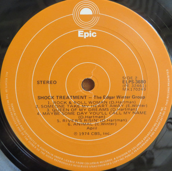 The Edgar Winter Group – Shock Treatment LP vinyl record, image 3 of 3