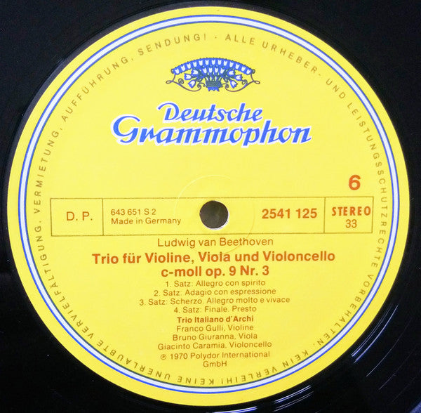 Ludwig Van Beethoven, Trio Italiano D'Archi – Beethoven Edition: Die Streichtrios LP vinyl record, image 8 of 10