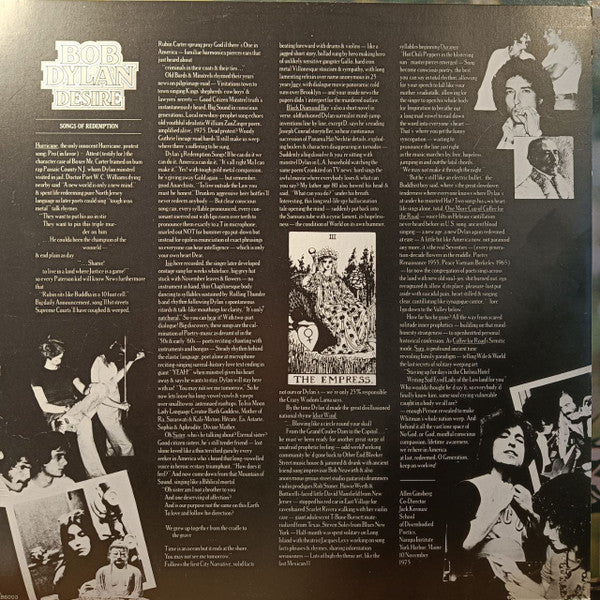 Bob Dylan – Desire LP vinyl record, image 5 of 8