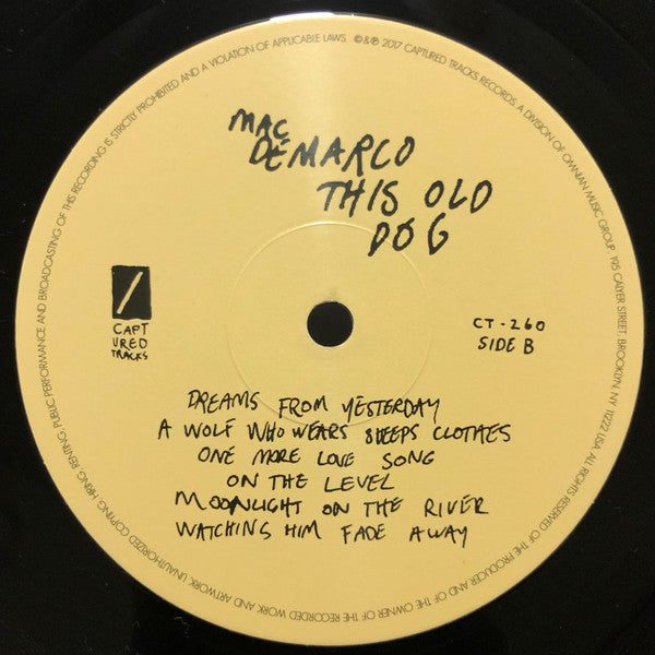 Mac DeMarco – This Old Dog LP vinyl record, image 5 of 5