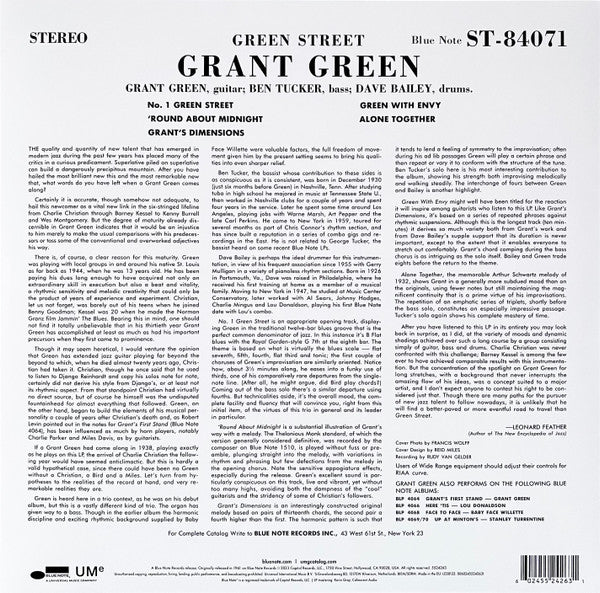 Grant Green – Green Street LP vinyl record, image 2 of 5