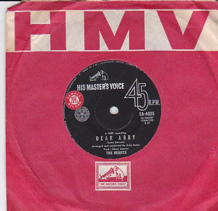 The Hearts – Dear Abby 7" vinyl record, image 1 of 2