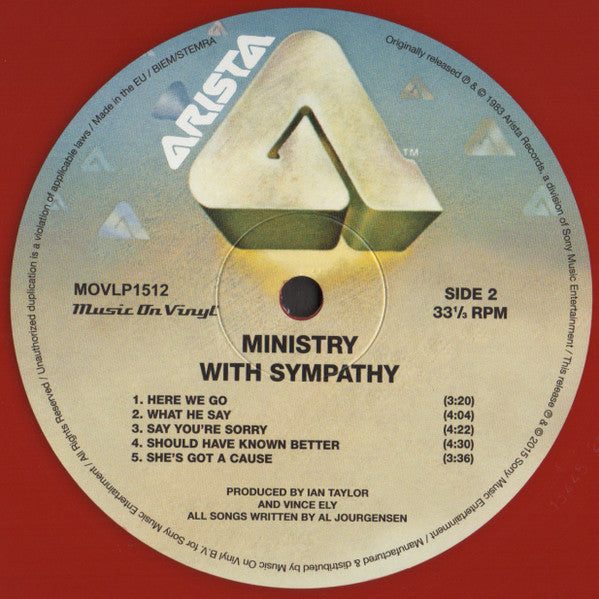 Ministry – With Sympathy LP vinyl record, image 8 of 10