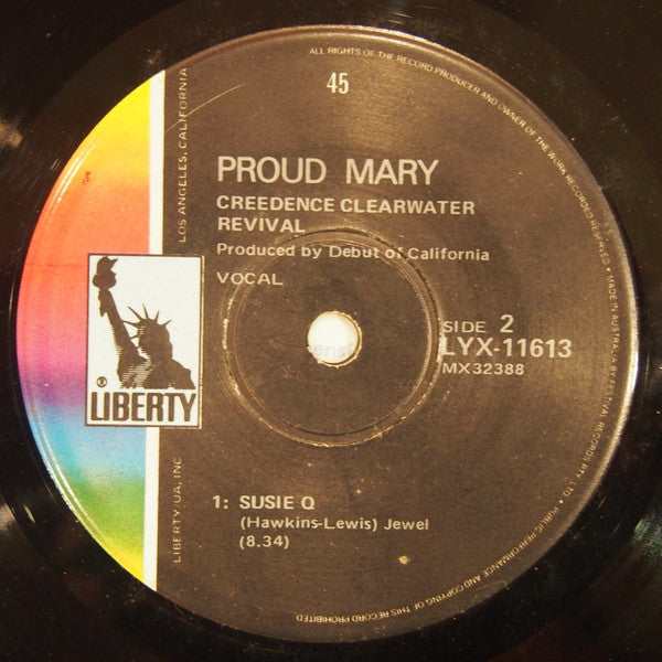 Creedence Clearwater Revival – Proud Mary 7" vinyl record, image 3 of 4