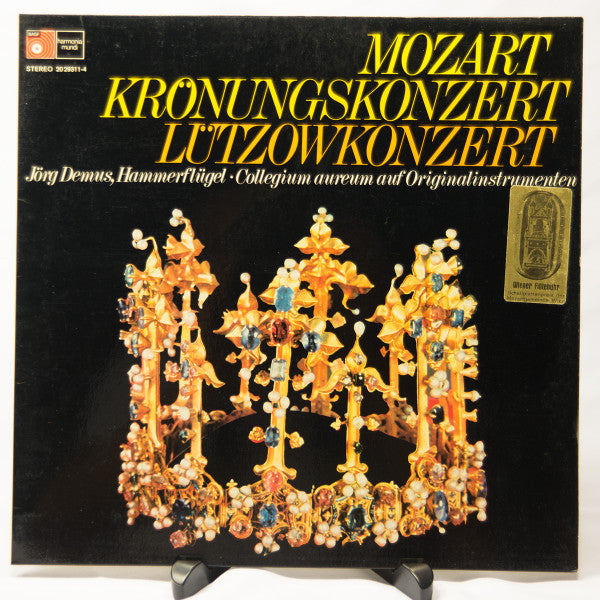 Wolfgang Amadeus Mozart, Jörg Demus, Collegium Aureum – Krönungskonzert · Lützowkonzert LP vinyl record, image 1 of 5