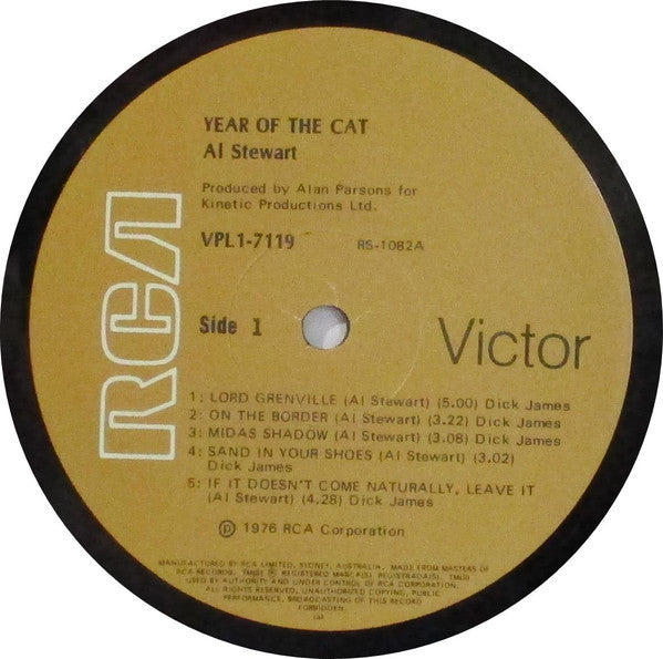 Al Stewart – Year Of The Cat LP vinyl record, image 5 of 6