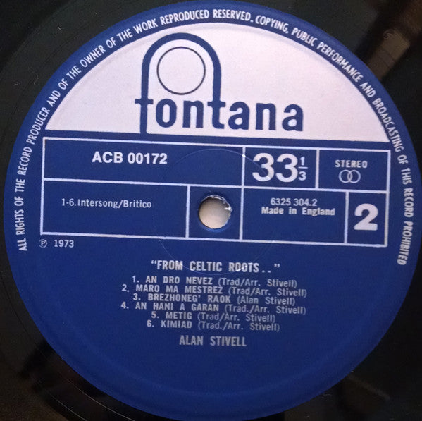 Alan Stivell – From Celtic Roots... LP vinyl record, image 4 of 4