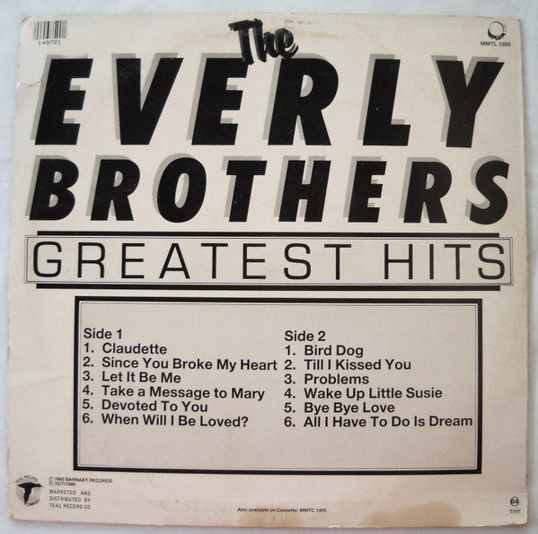 Everly Brothers – Greatest Hits LP vinyl record, image 2 of 4