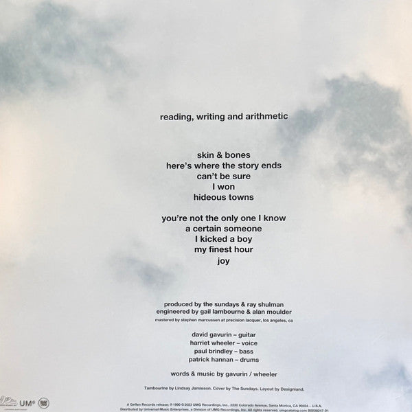 The Sundays – Reading, Writing And Arithmetic LP vinyl record, image 2 of 3