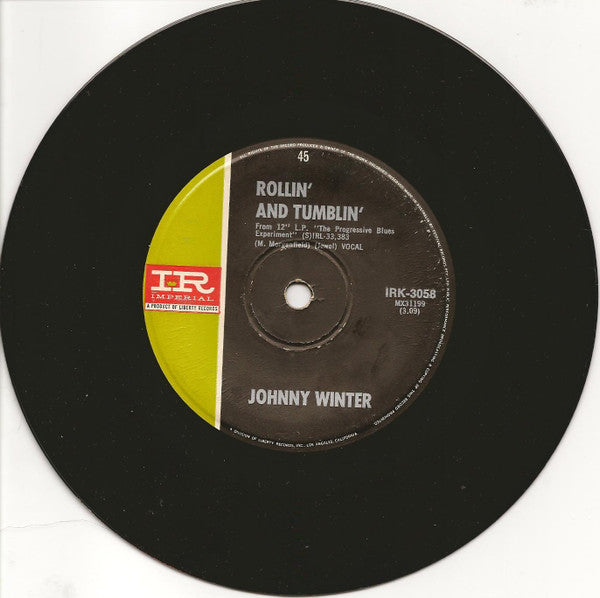 Johnny Winter – Rollin' And Tumblin' 7" vinyl record, image 1 of 2