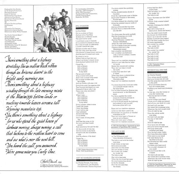 The Charlie Daniels Band – Windows LP vinyl record, image 5 of 7