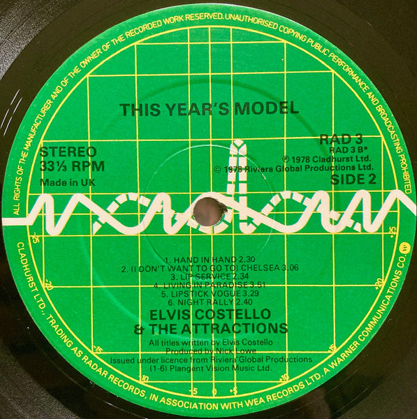 Elvis Costello – This Year's Model LP vinyl record, image 4 of 10