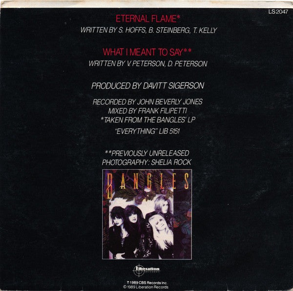 Bangles – Eternal Flame 7" vinyl record, image 2 of 4