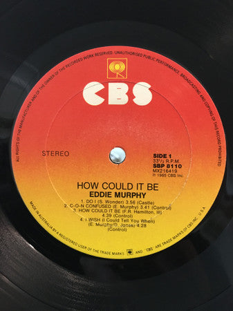 Eddie Murphy – How Could It Be LP vinyl record, image 3 of 4