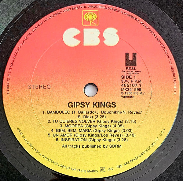 Gipsy Kings – Gipsy Kings LP vinyl record, image 3 of 4