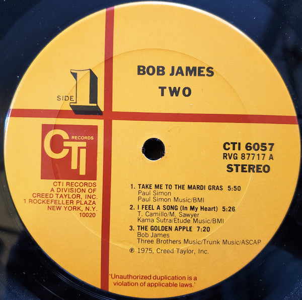 Bob James – Two LP vinyl record, image 5 of 5