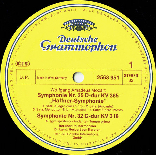 Wolfgang Amadeus Mozart, Herbert Von Karajan, Berliner Philharmoniker – Symphonien 32 · 35 · 36 · 38 · 39 · 40 · 41 (3xLP) LP vinyl record, image 3 of 10