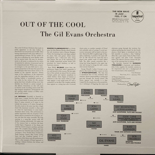 Gil Evans And His Orchestra – Out Of The Cool LP vinyl record, image 3 of 10
