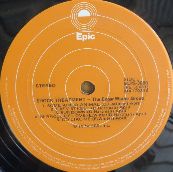 The Edgar Winter Group – Shock Treatment LP vinyl record, image 2 of 3