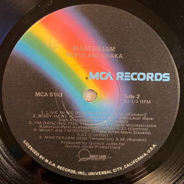 Rufus & Chaka Khan – Masterjam LP vinyl record, image 4 of 6