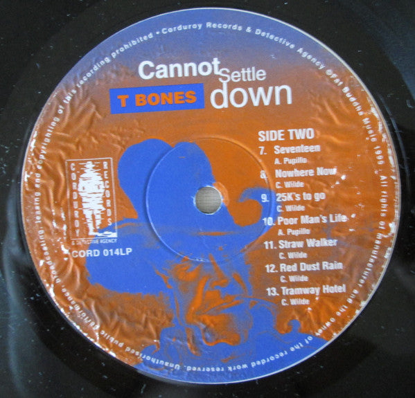 T Bones – Cannot Settle Down LP vinyl record, image 4 of 4